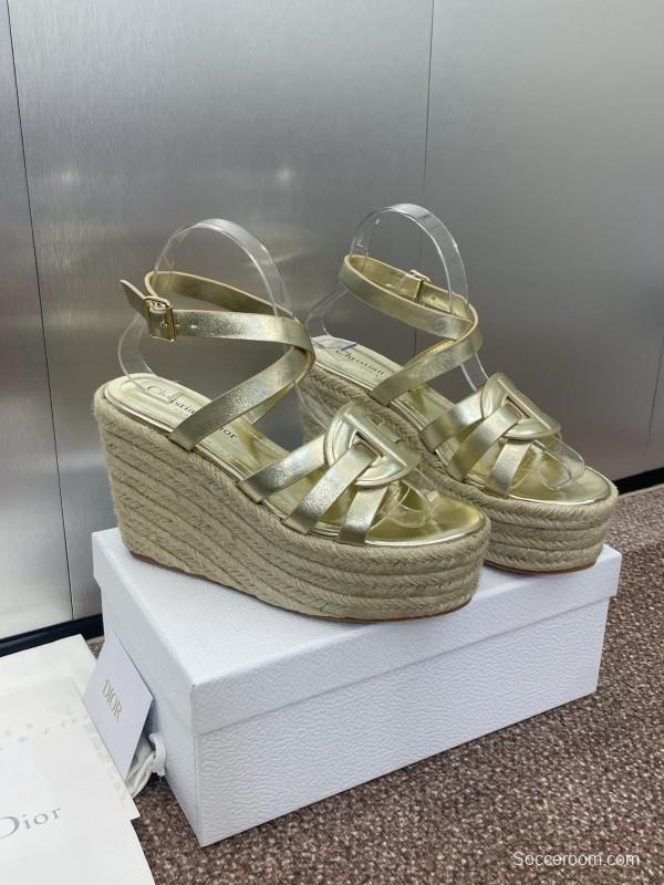 Dior D-Club Jelly Color Hollow Layered Cross Strap Platform High Heel Women Shoes - KFY00290