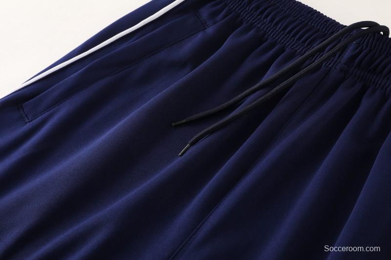 25/26  Adidas Navy Blue Full zipper Jacket Tracksuit+ long pants