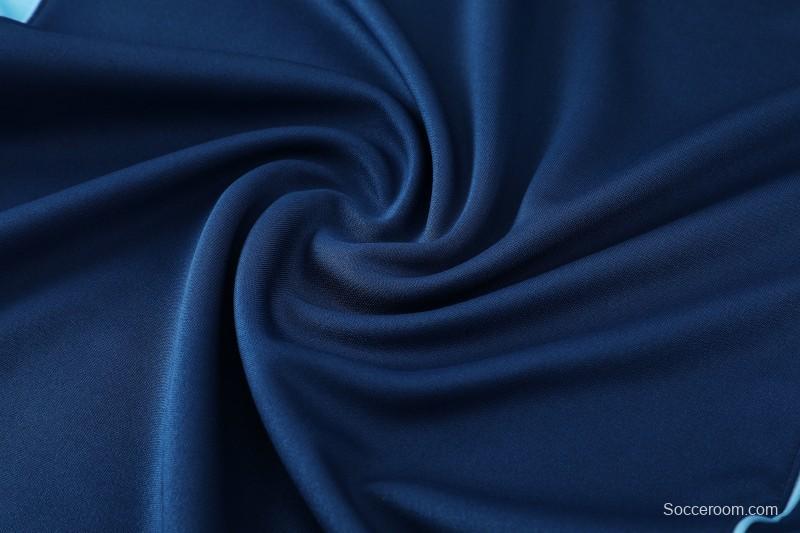 25/26  Adidas Navy Blue Full zipper Jacket Tracksuit+ long pants