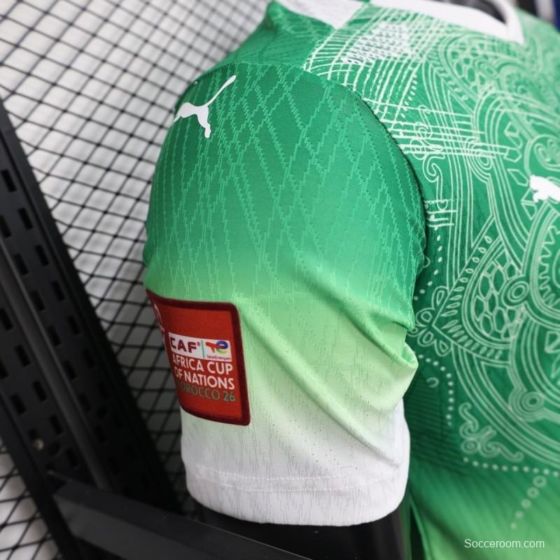 2026 Player Version Ivory Coast Special Edition Green Jersey