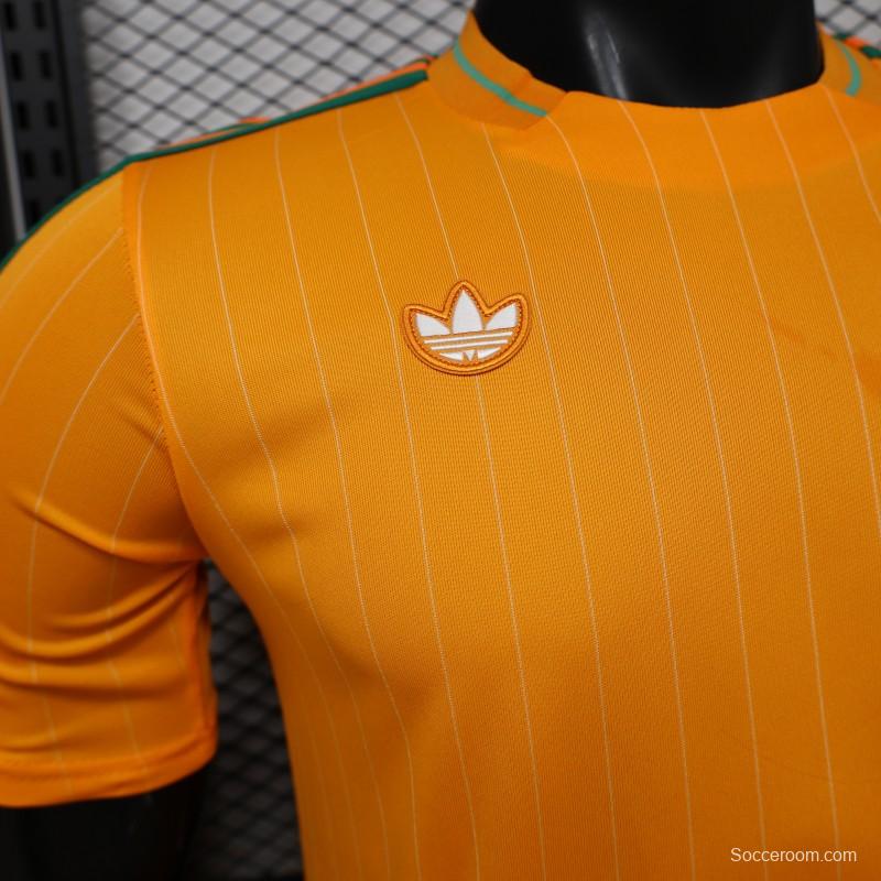 Player Version 2026 Ivory Coast Orange Terrace Icons White Jersey