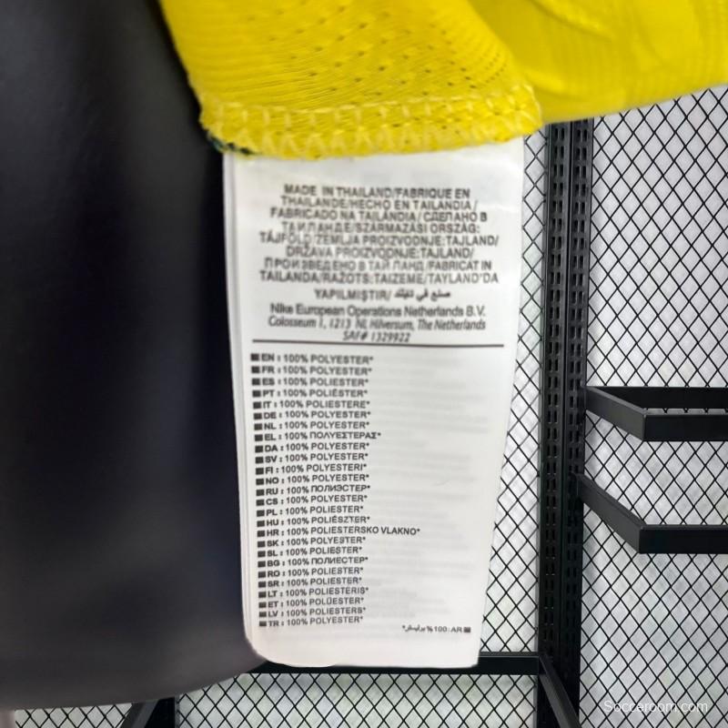 2026 Player Version Mens Brazil World Cup Home Long Sleeve Jersey