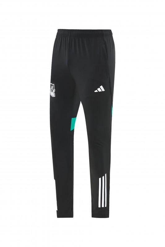26/27 Liverpool Green Full Zipper Hooded Jacket Tracksuit + Black Long Pants