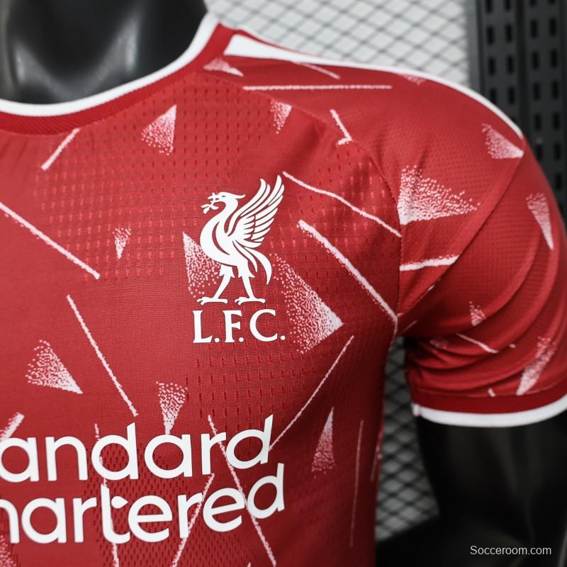Player Version 26/27 Liverpool Red with Geometric Shatter Pattern Home Special Edition Jersey