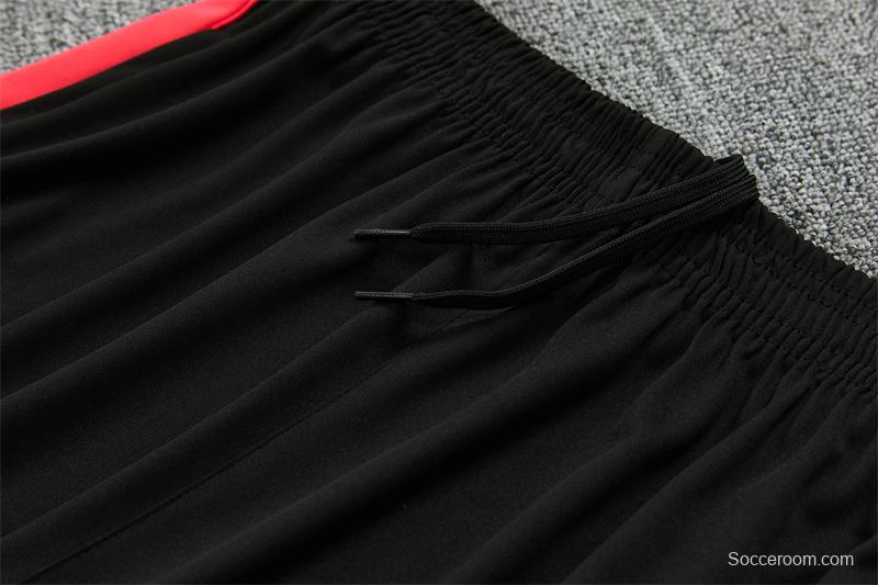 26/27 Brazil Black & Red Half Zipper Jacket Tracksuit + Long Pants