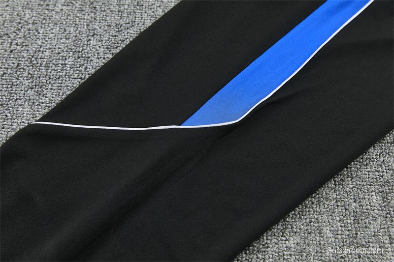 2026 Atletico Madrid Black Half Zipper Jacket Tracksuit + Long Pants