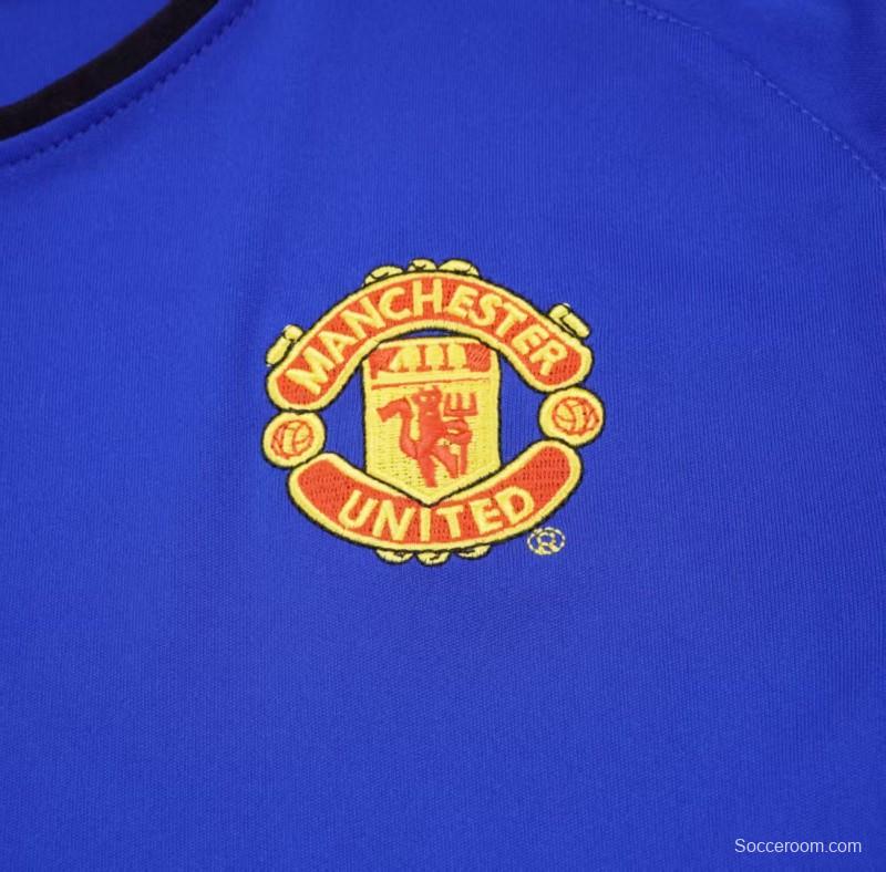 Retro Kids 02/03 Manchester United Blue Third Jersey