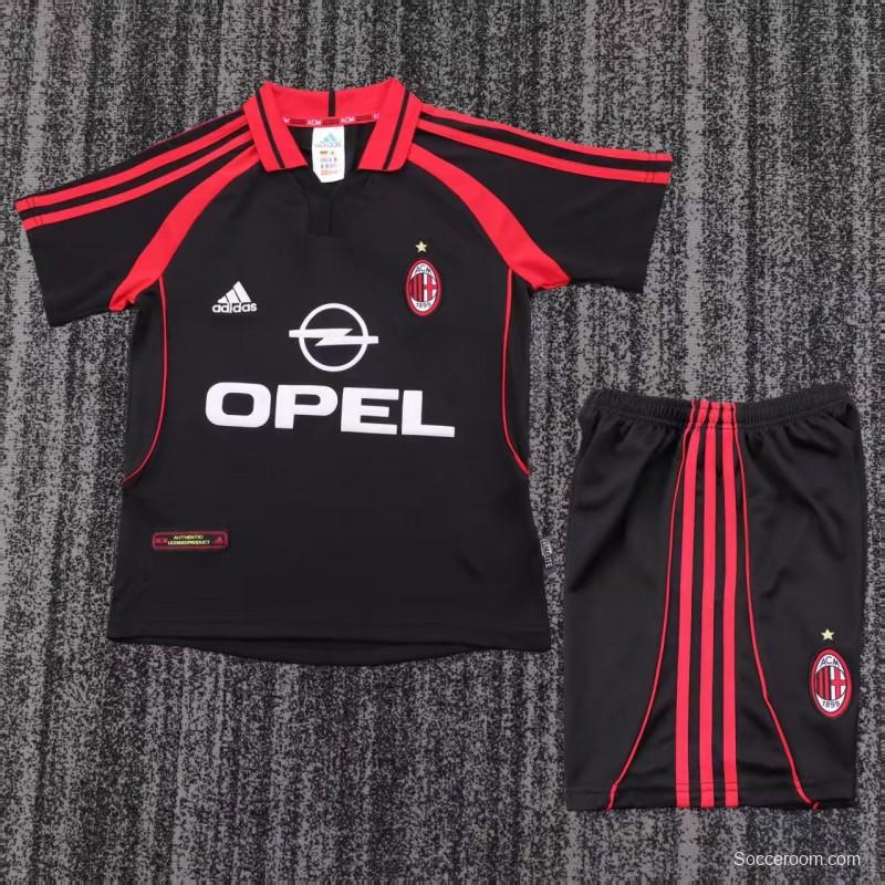 Retro 00/01 Kids AC Milan Third Jersey