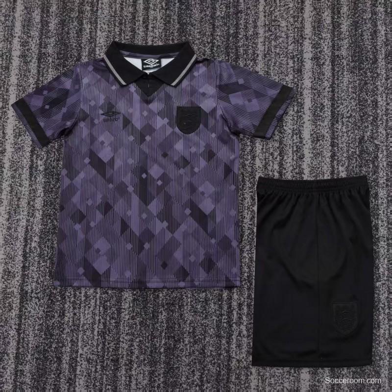 Retro 1990 Kids England Black Jersey