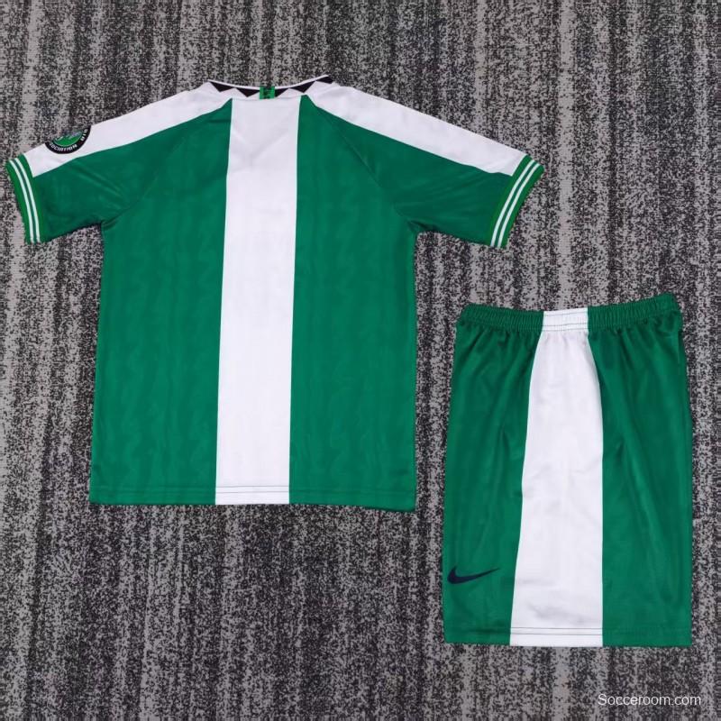 Retro 1996 Kids Nigeria Green Home Jersey