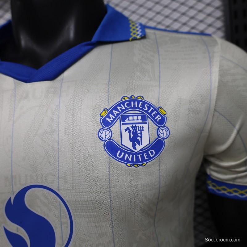 Player Version 26/27 Manchester United Away Cream White Jersey