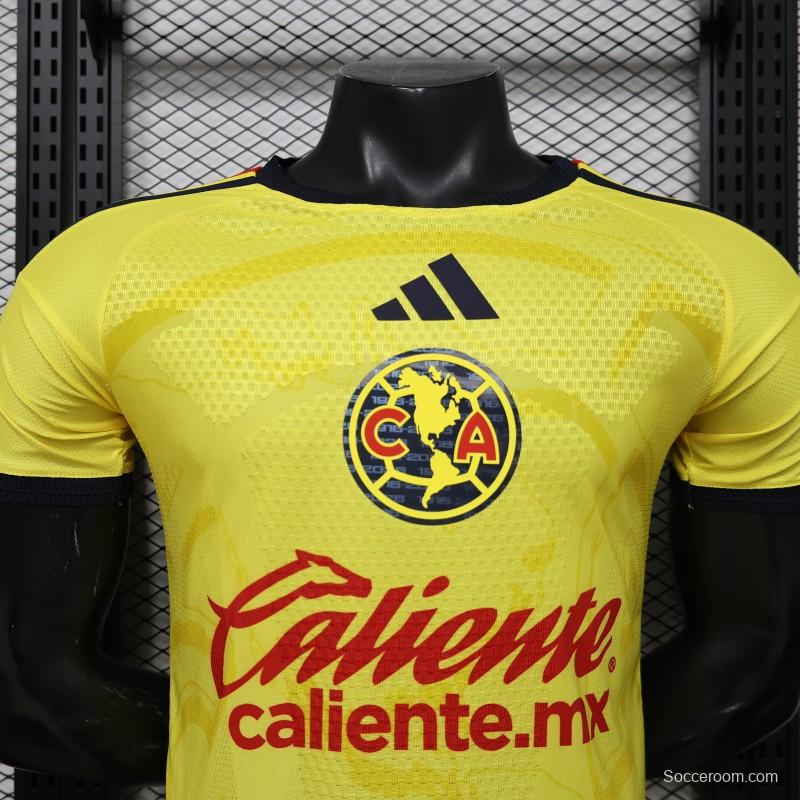 Player Version 26/27 Club América Yellow  Home Jersey