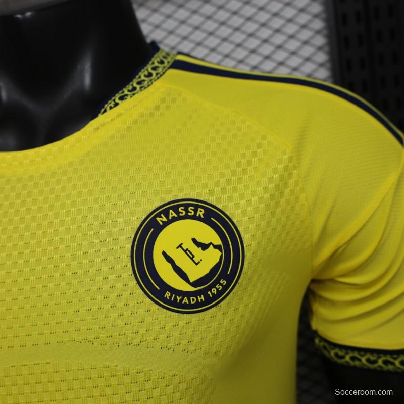 Player Version 26/27 Al Nassr FC Home Bright Yellow  Jersey