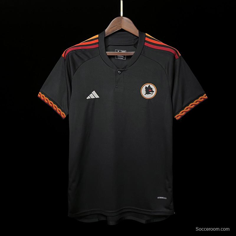 23/24 Roma Third Black Jersey