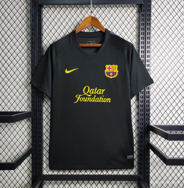 Retro 11/12 Barcelona Black Away Jersey