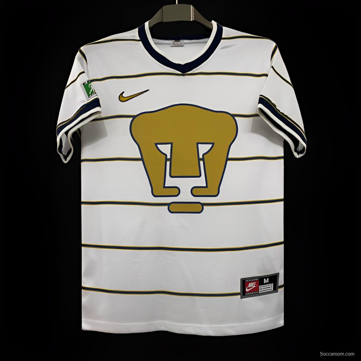 Retro 97/98 Pumas UNAM Away White Jersey