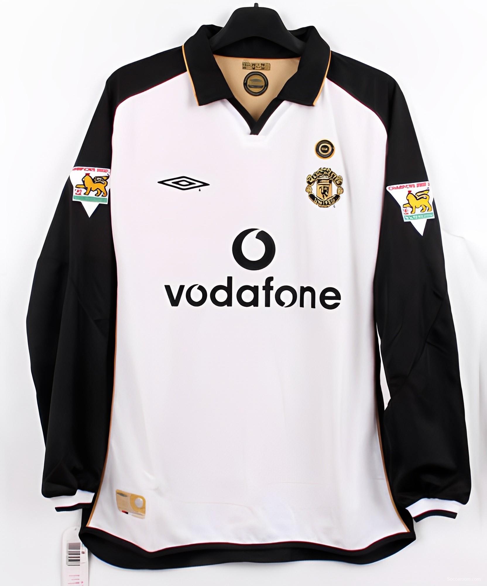 Retro 01/02 Manchester United Third Centenary Long Sleeve Reversible Jersey