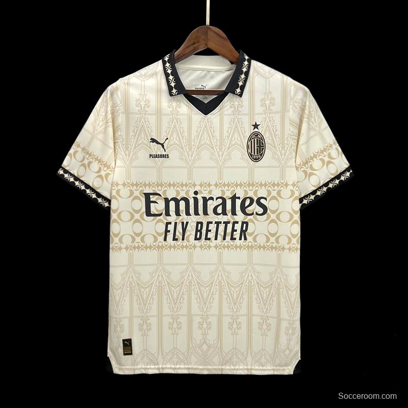 Retro 23/24 AC Milan Forth White Jersey
