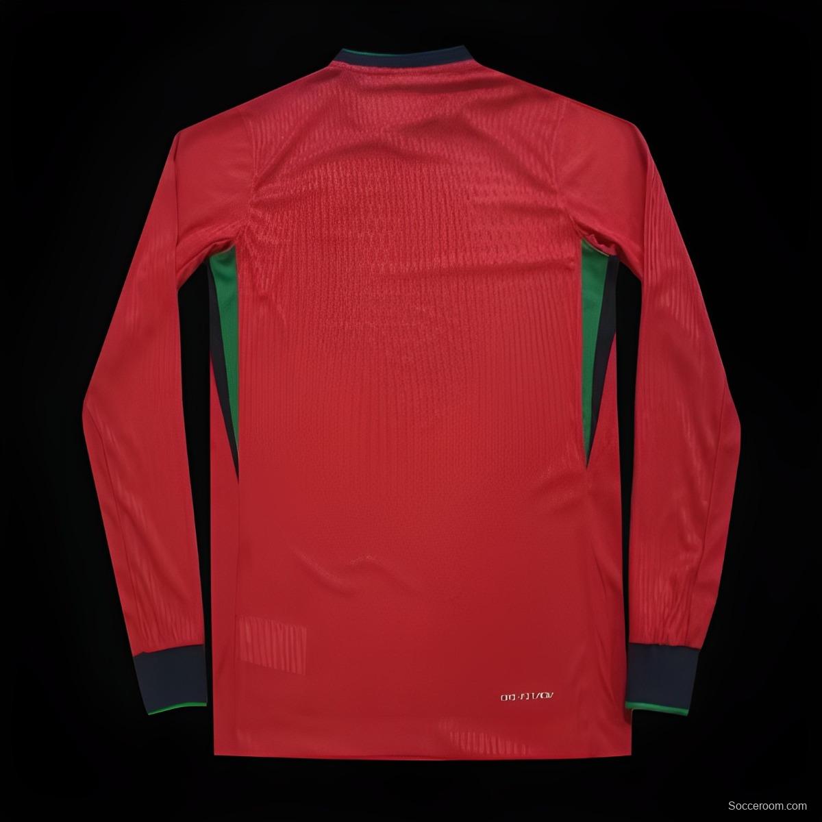 2024 Portugal Home Long Sleeve Jersey