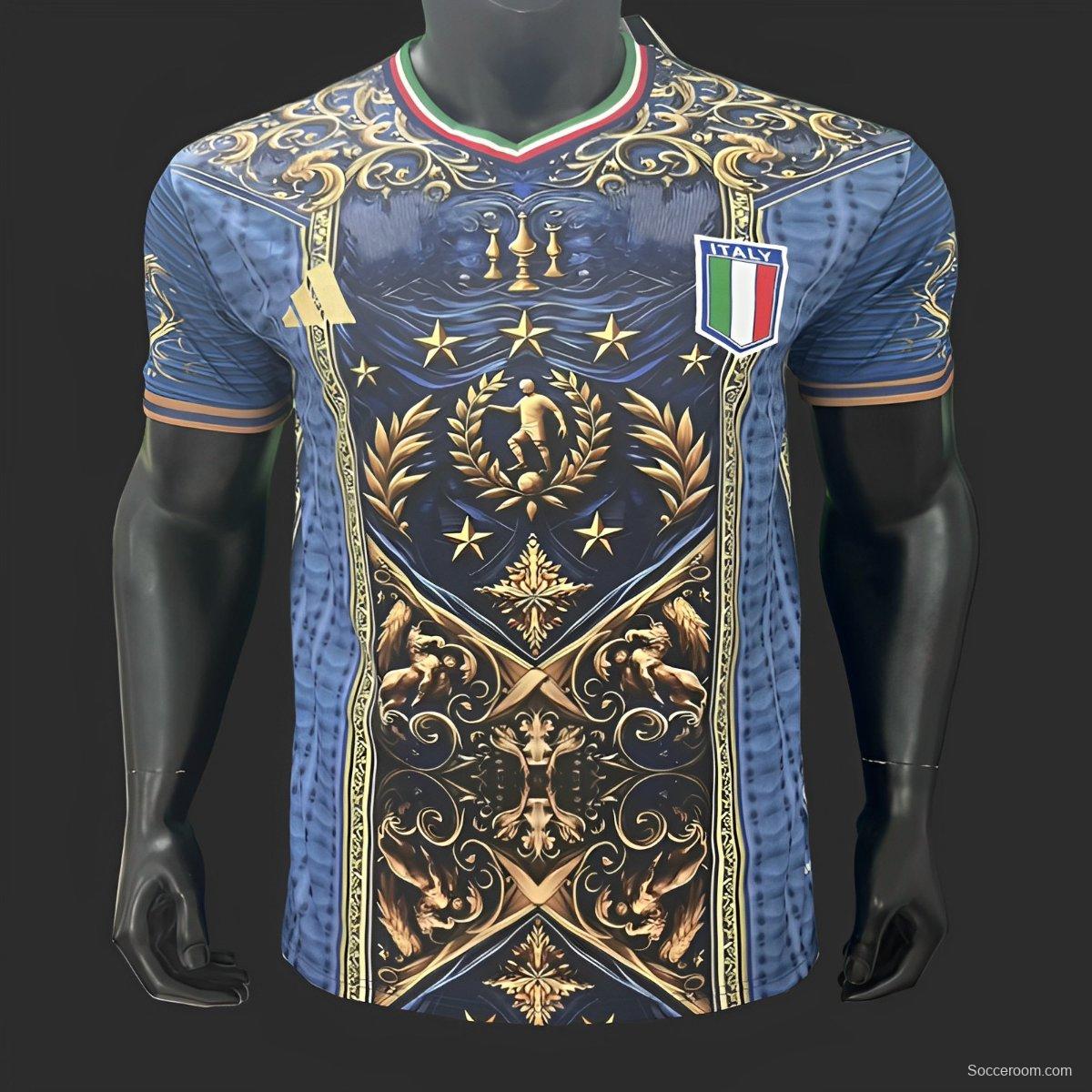 2024 Italy Navy Special Pre-Match Jersey