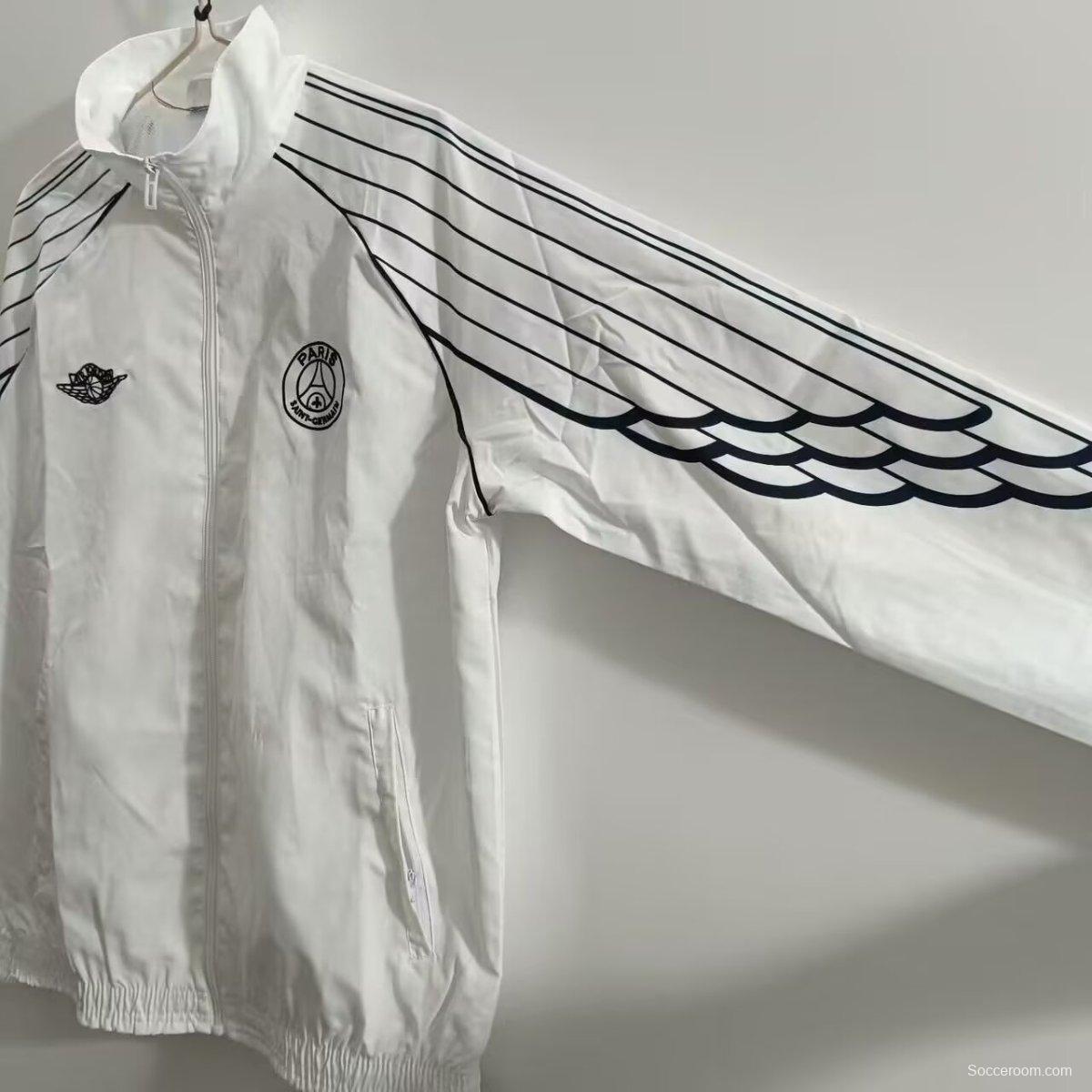 24/25 PSG White Windbreaker