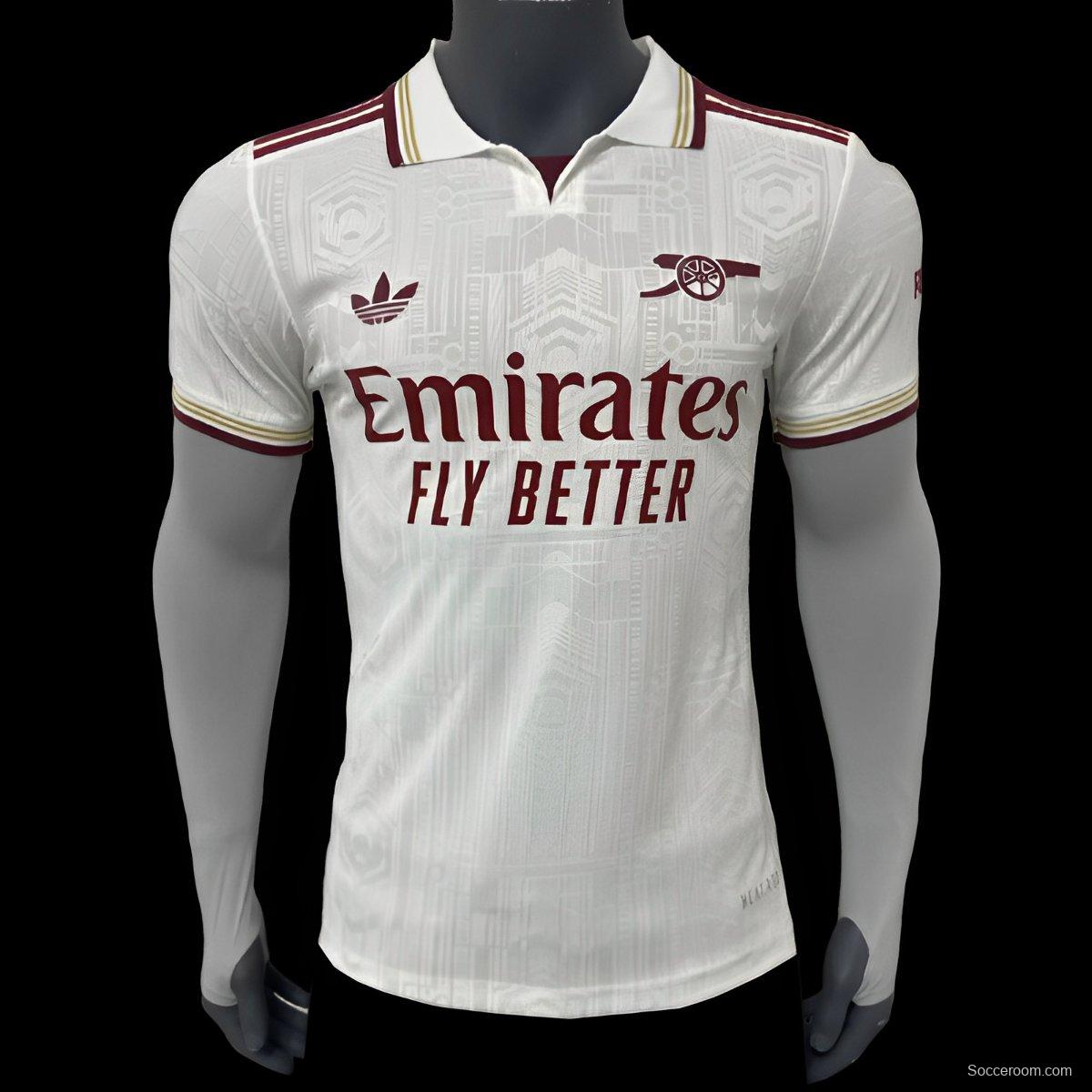Player Version 25/26 Arsenal Away White Jersey