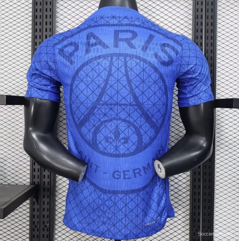 Player Version 25/26 PSG Blue with Diamond Pattern Jersey