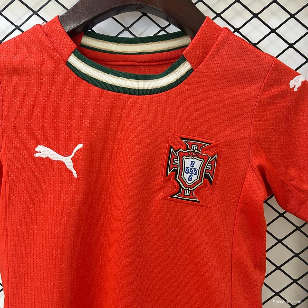 2025 Kids Portugal Home Jersey