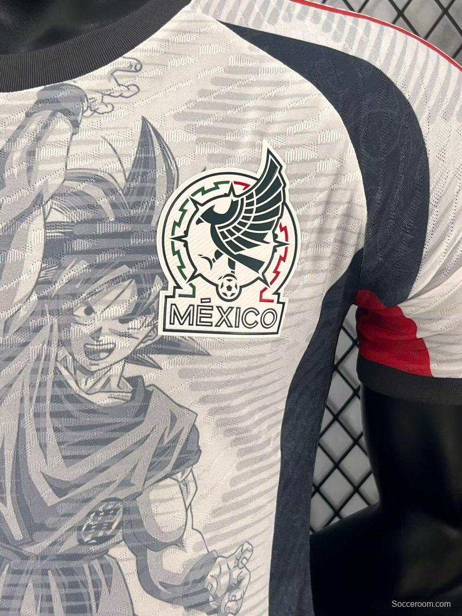 Player Version 2025 Mexico White with Aztec Warrior Jersey