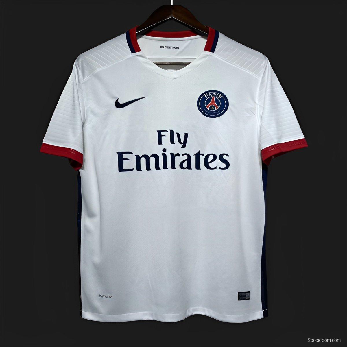 Retro 15/16 PSG Away White Jersey