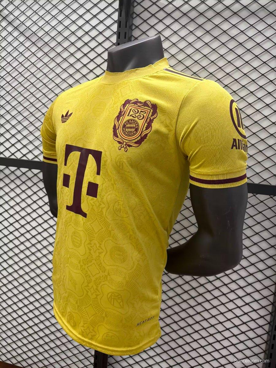 Player Version 25/26 Bayern Munich 125Th Anniversary Yellow Jersey