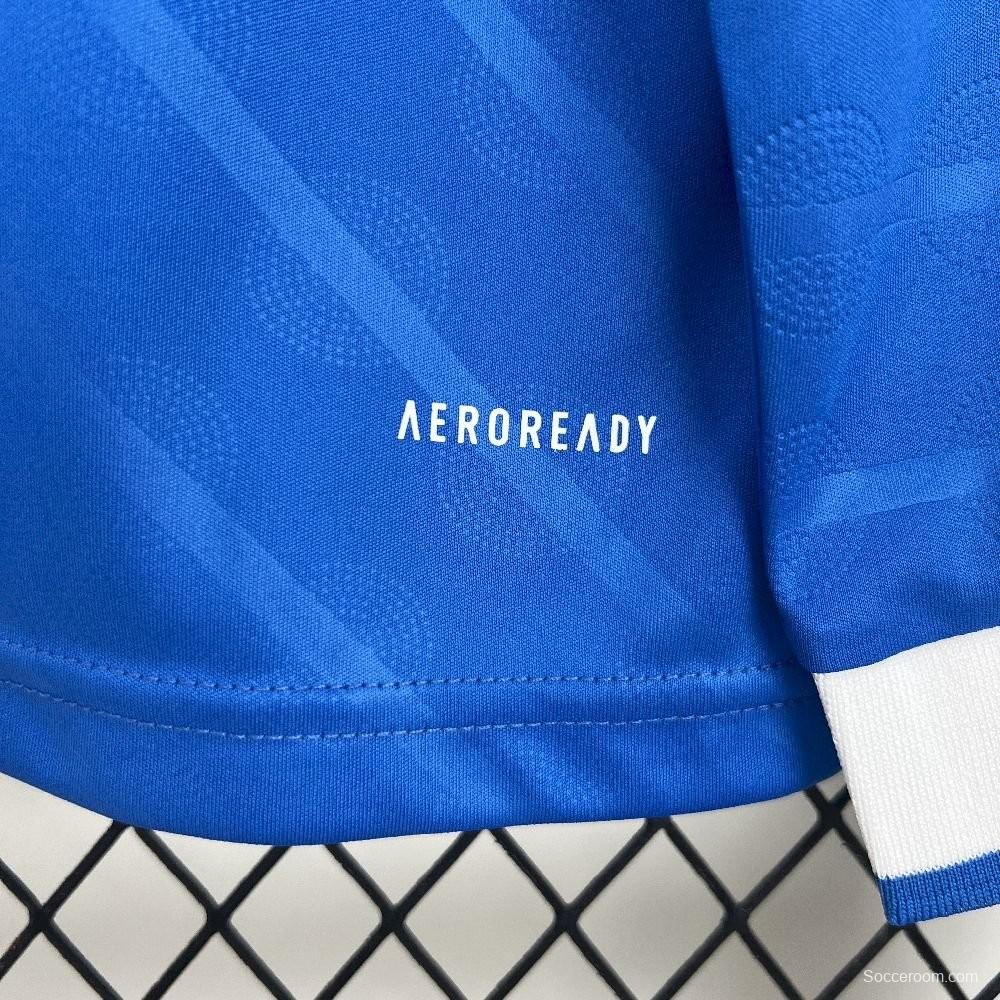 25/26 Real Madrid Third Blue Long Sleeve Jersey