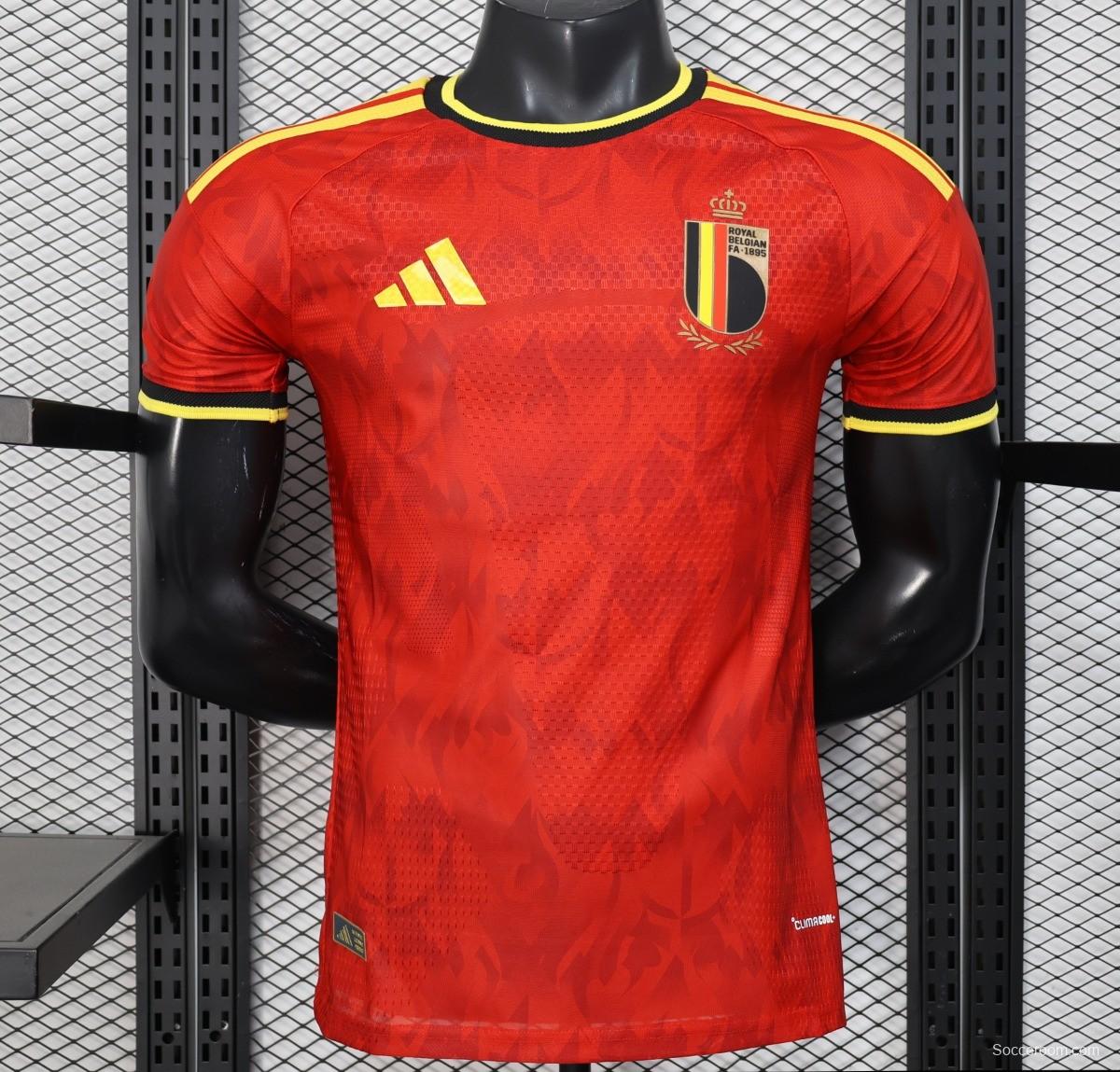 Player Version 2025 Belgium Home Jersey