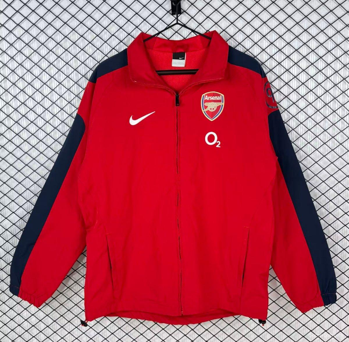 Retro 04/05 Arsenal Home Red Windbreaker