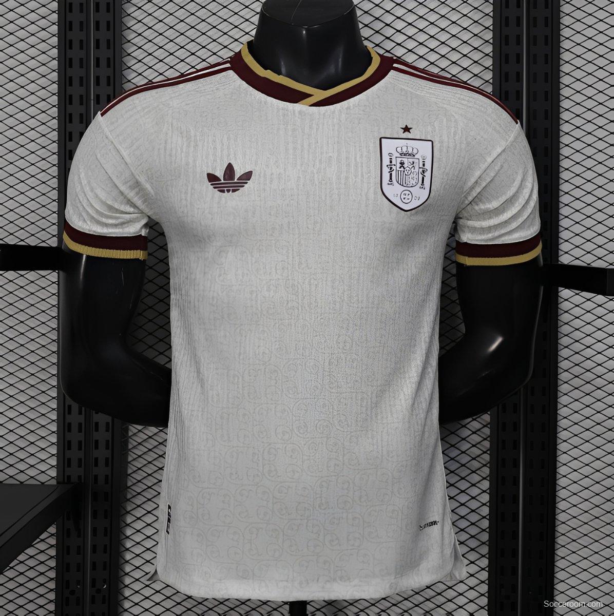 2026 Player Version  Spain Away Off-White Jersey