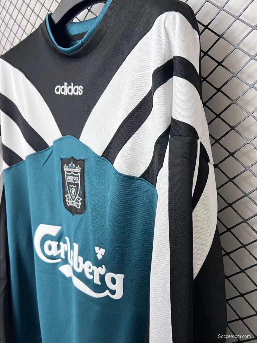 Retro 95/96 Liverpool Green Hoodie