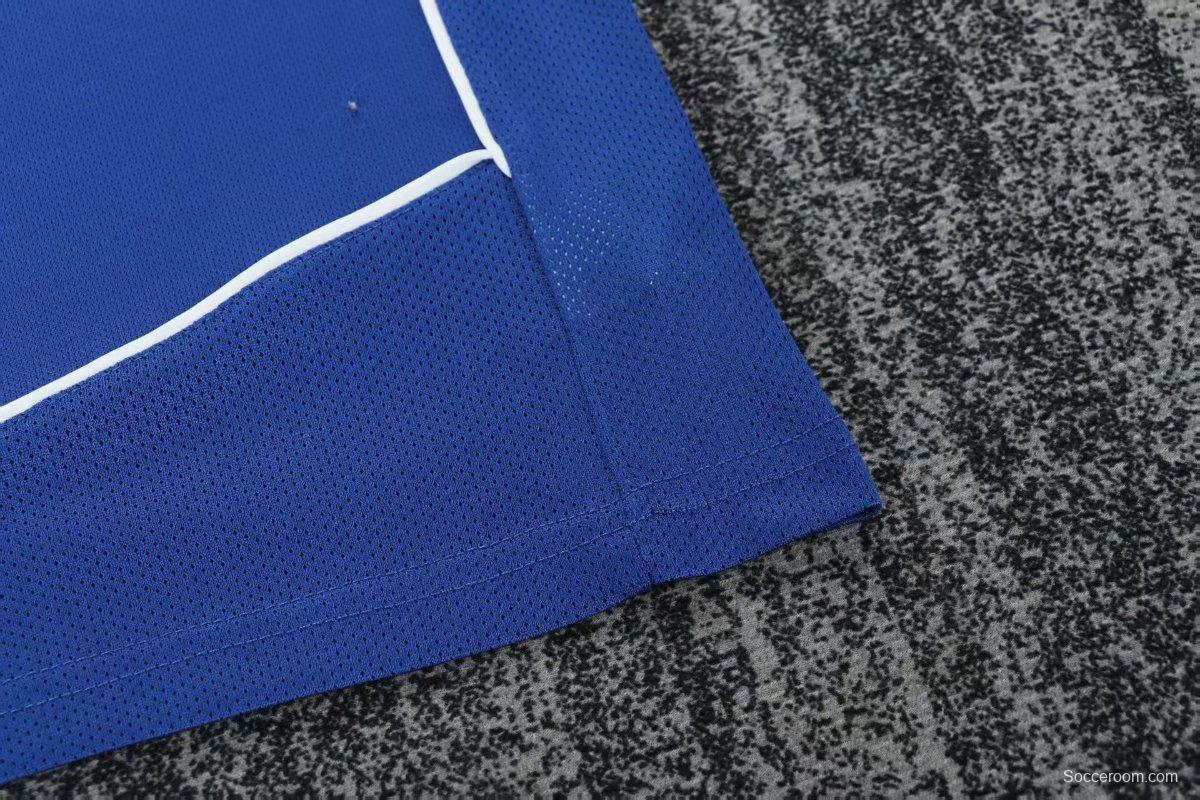 Retro Kids 2004 Brazil Away Blue Jersey