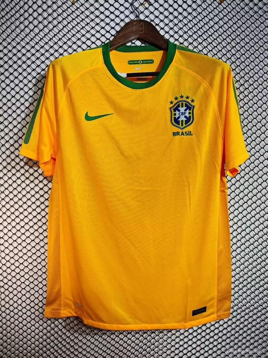 Retro 2010 Brazil Home Jersey