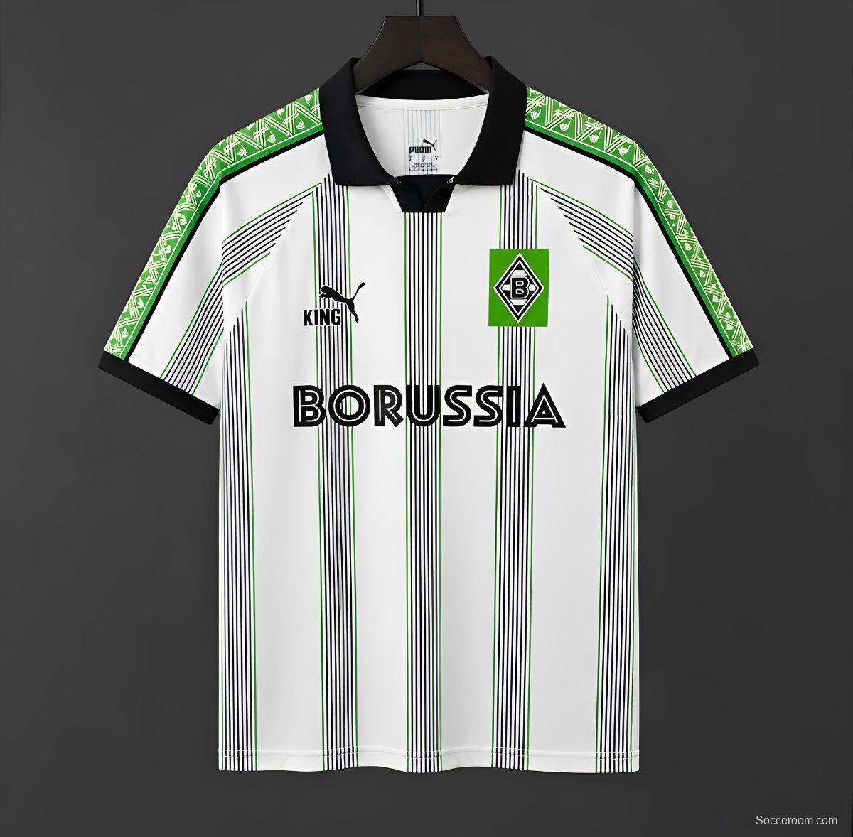 25/26  Borussia Mönchengladbach "KING" Special Edition White/Green Jersey