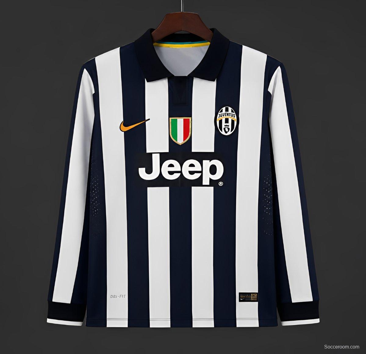 Retro 14/15 Juventus Home Long Sleeve Jersey