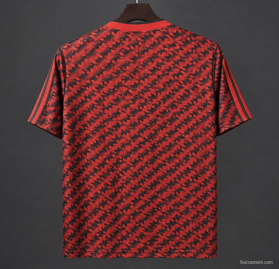 26/27 Manchester Untied 1990–92 Away Red/Black Remake Jersey