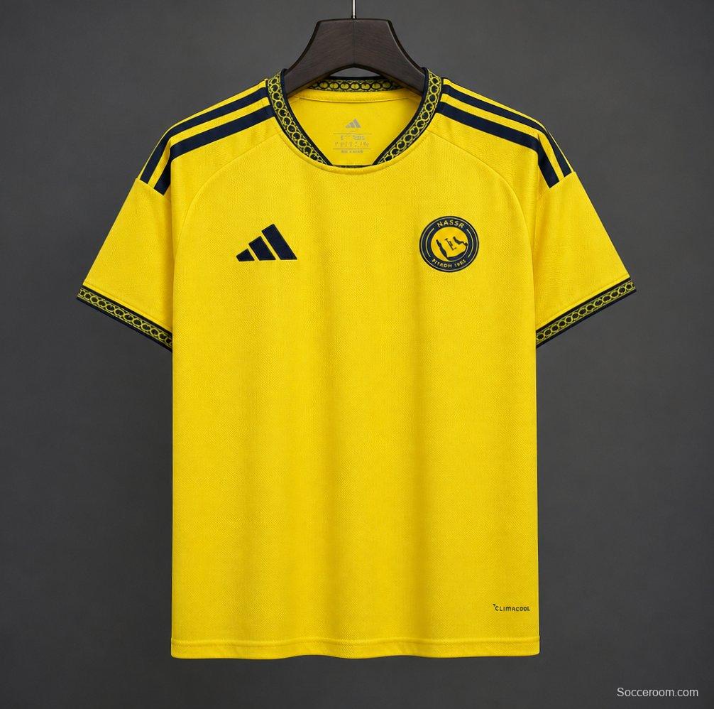 26/27 Al-Nassr Yellow & Navy Vintage 23/24 Remake  Home Jersey