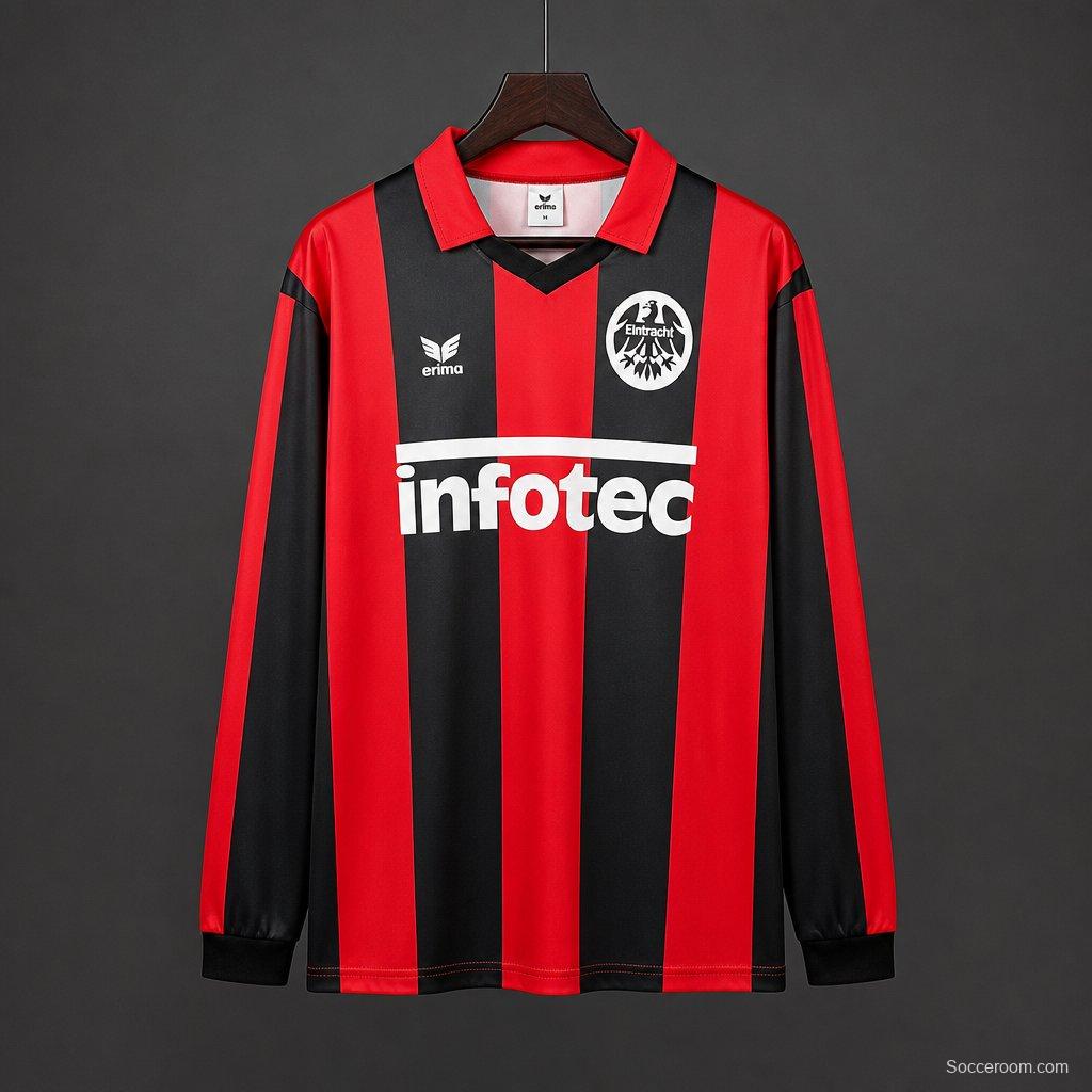 Retro 88/89 Eintracht Frankfurt Home Long Sleeve Jersey