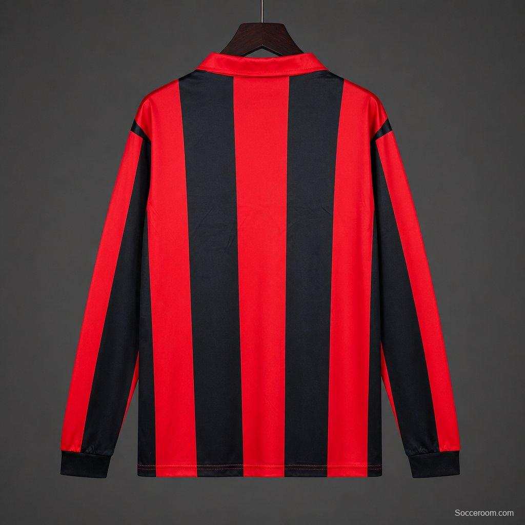Retro 88/89 Eintracht Frankfurt Home Long Sleeve Jersey